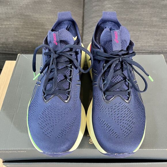 ASICS Gel-Nimbus 25 Navy Blue Running Shoes 1012B356 Women's Size 8.5 - Picture 7 of 12